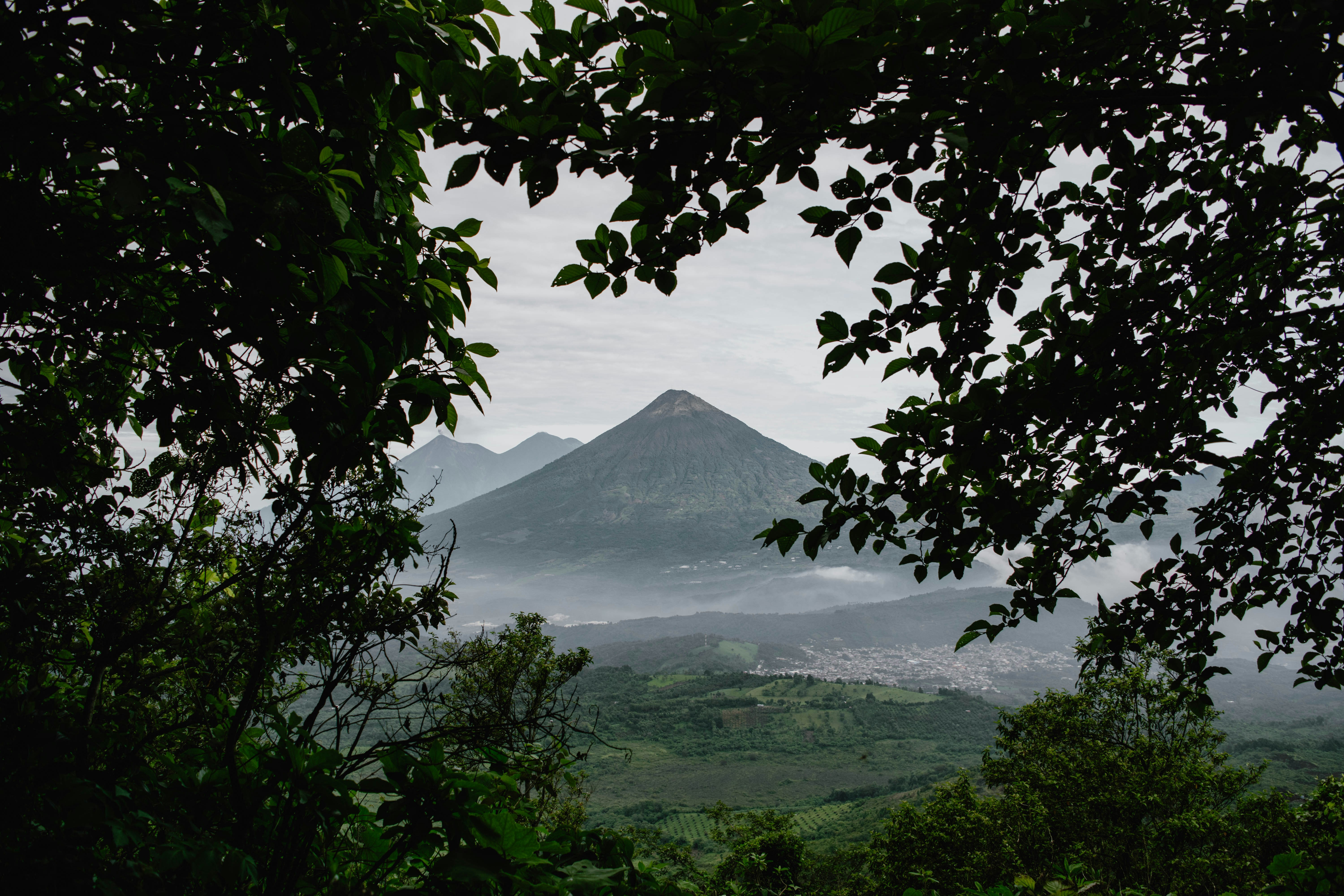 Volcán en Guatemala
